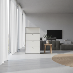 USM Haller Regal 1x4 mit 1 Ausziehtüre