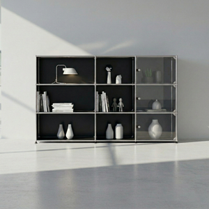 Highboard USM avec vitrine #3674