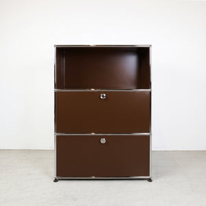 USM Haller Regal #1173 1x3 mit Ausziehtüre und Klapptüre
