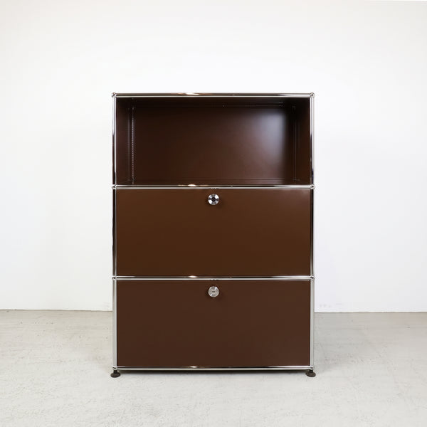 USM Haller Regal #1173 1x3 mit Ausziehtüre und Klapptüre