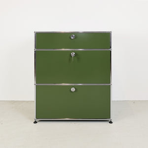 USM Regal 1x3 mit Klapp- und Ausziehtüren