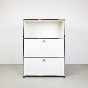 USM Haller Regal #1173 1x3 mit Ausziehtüre und Klapptüre
