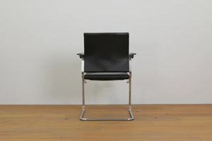 Chaise cantilever en cuir Wilkhahn Sito